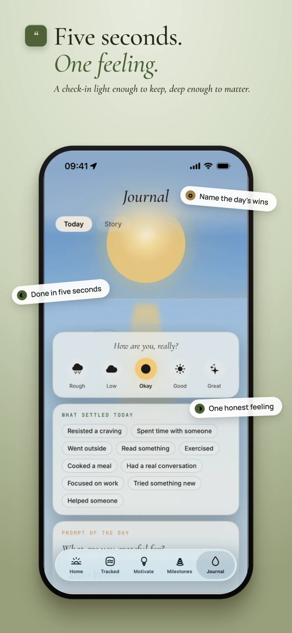 Stilla Journal screen
